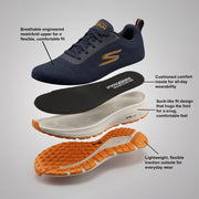 Skechers Men Colourblocked Rubber Sliders