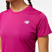 New Balance Pink Woman's Tshirt-WT23222