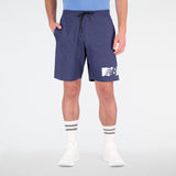 New Balance Navy Blue Man's Shorts-MS21073