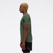 New Balance Olive Man's Tshirt-MT31074