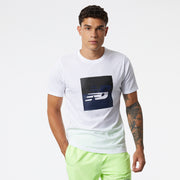 New Balance White Man's Tshirt-MT21906