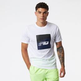 New Balance White Man's Tshirt-MT21906