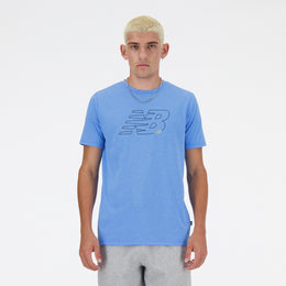 New Balance Blue Man's Tshirt-MT41071