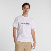 New Balance White Man's Tshirt-MT51933
