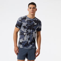 New Balance Grey Man's Tshirt-MT23223