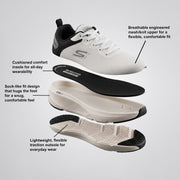 Skechers Men Go Run Elevate Marking Lace Ups Sports Shoes