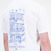 New Balance White Man's Tshirt-MT31559