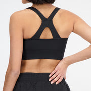 New Balance Black Woman's Sports Bra-WB33468