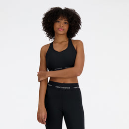 New Balance Black Woman's Sports Bra-WB41048