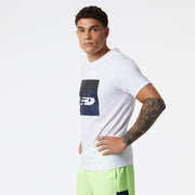 New Balance White Man's Tshirt-MT21906