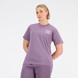 New Balance Purple Woman's Tshirt-WT33519
