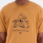 New Balance Yellow Man's Tshirt-MT31560