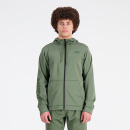 New Balance Olive Man's Hoodie-MJ23020