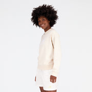 New Balance Cream Woman's Tshirt-WT31532
