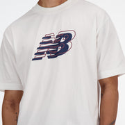 New Balance White Man's Tshirt-MT41526