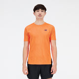 New Balance Orange Man's Tshirt-MT23281