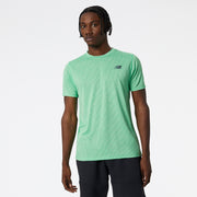 New Balance Green Man's Tshirt-MT11095