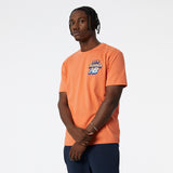 New Balance Orange Man's Tshirt-MT21563