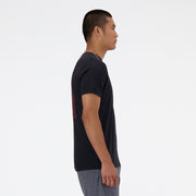 New Balance Black Man's Tshirt-MT41071
