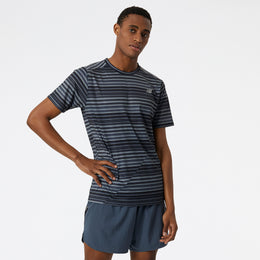 New Balance Black Man's Tshirt-MT13198
