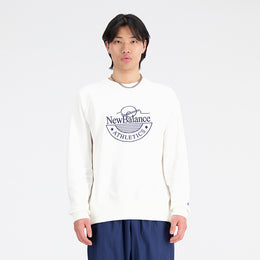 New Balance White Man's Sweatshirt-MT33506