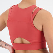 New Balance Orange Woman's Sports Bra-WB21110