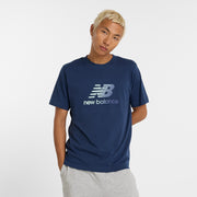 New Balance Navy Blue Man's Tshirt-MT51503