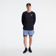 New Balance Black Man's Tshirt-MT33286