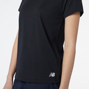 New Balance Black Woman's Tshirt-WT11190