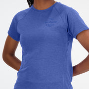New Balance Blue Woman's Tshirt-WT21263