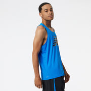 New Balance Blue Man's Tshirt-MT21226