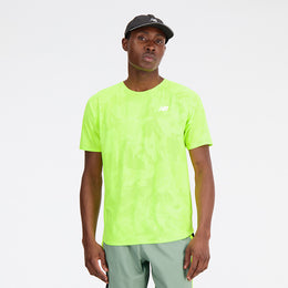New Balance Yellow Man's Tshirt-MT33281