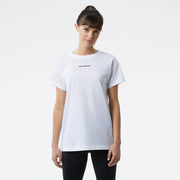 New Balance White Woman's Tshirt-WT11190