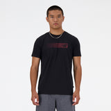 New Balance Black Man's Tshirt-MT41071