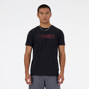 New Balance Black Man's Tshirt-MT41071