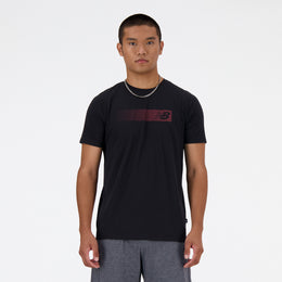 New Balance Black Man's Tshirt-MT41071