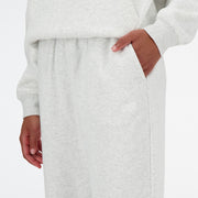 New Balance White Woman's Trackpant-WP41500