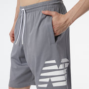 New Balance Grey Man's Shorts-MS21073