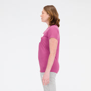New Balance Pink Woman's Tshirt-WT03816