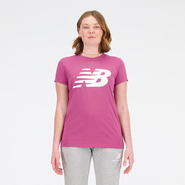 New Balance Pink Woman's Tshirt-WT03816