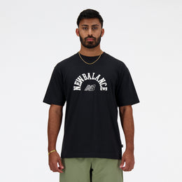 New Balance Black Man's Tshirt-MT41525