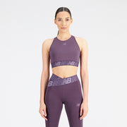 New Balance Purple Woman's Sports Bra-WB31175