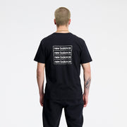 New Balance Black Man's Tshirt-MT33517