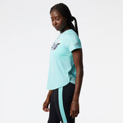 New Balance Blue Woman's Tshirt-WT21226