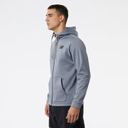 New Balance Grey Man's Hoodie-MJ23020