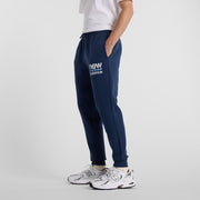 New Balance Navy Blue Man's Trackpant-MP51940