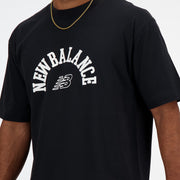 New Balance Black Man's Tshirt-MT41525