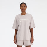 New Balance Beige Woman's Tshirt-WT33534