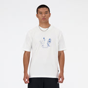 New Balance White Man's Tshirt-MT41591