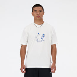 New Balance White Man's Tshirt-MT41591